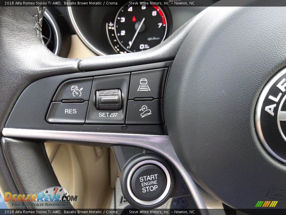 2018 Alfa Romeo Stelvio Ti AWD Steering Wheel Photo #18