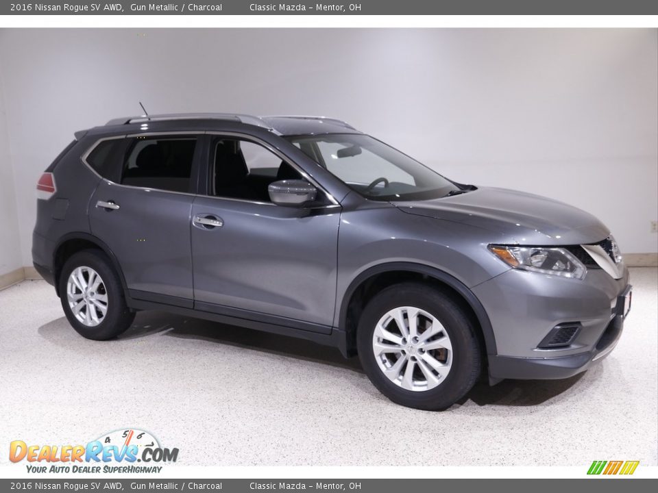 Gun Metallic 2016 Nissan Rogue SV AWD Photo #1