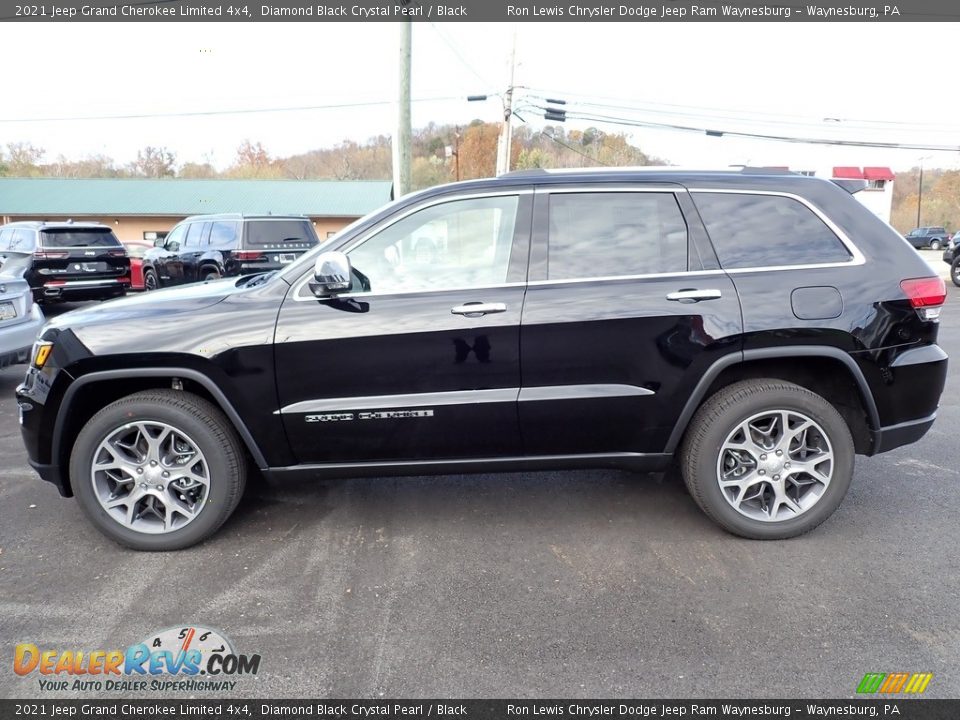 2021 Jeep Grand Cherokee Limited 4x4 Diamond Black Crystal Pearl / Black Photo #2