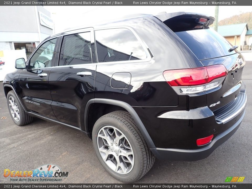 2021 Jeep Grand Cherokee Limited 4x4 Diamond Black Crystal Pearl / Black Photo #3