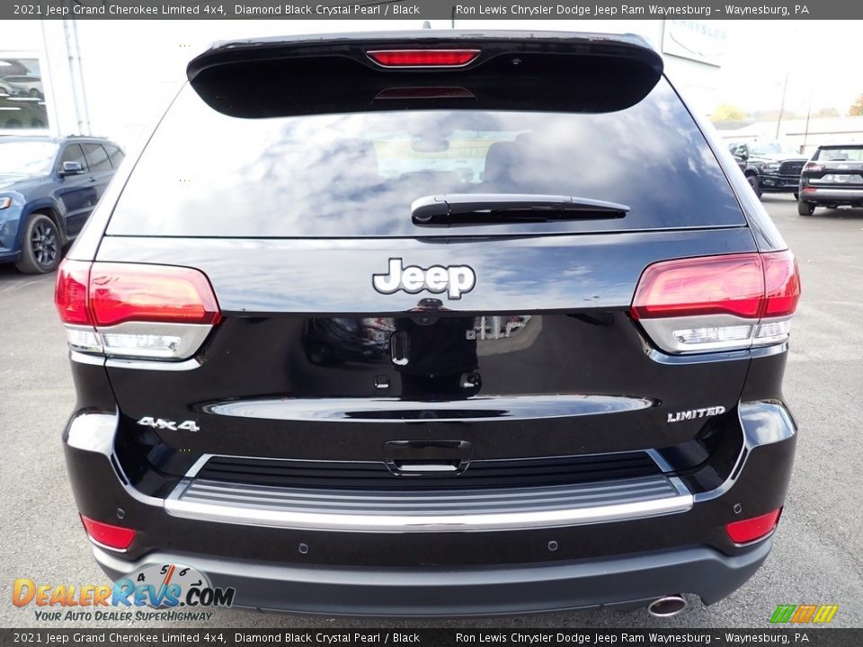2021 Jeep Grand Cherokee Limited 4x4 Diamond Black Crystal Pearl / Black Photo #4
