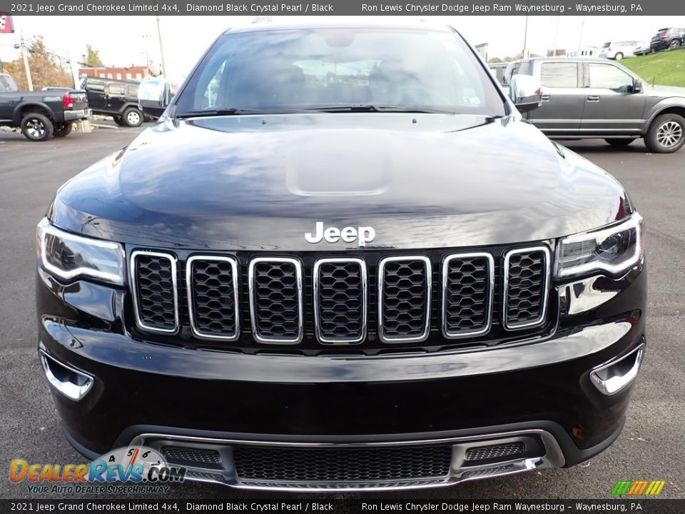 2021 Jeep Grand Cherokee Limited 4x4 Diamond Black Crystal Pearl / Black Photo #9