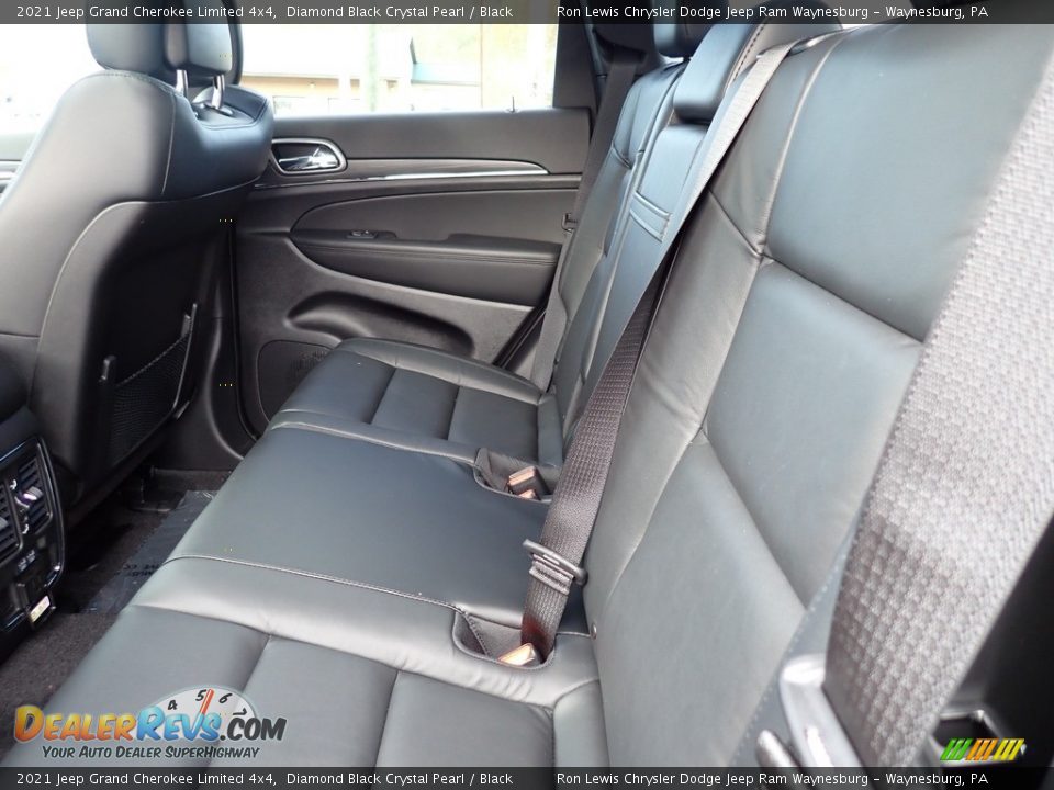 2021 Jeep Grand Cherokee Limited 4x4 Diamond Black Crystal Pearl / Black Photo #12
