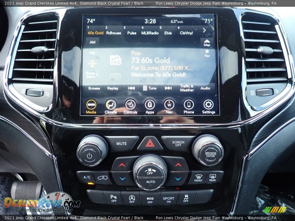 2021 Jeep Grand Cherokee Limited 4x4 Diamond Black Crystal Pearl / Black Photo #20