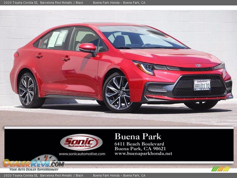 2020 Toyota Corolla SE Barcelona Red Metallic / Black Photo #1