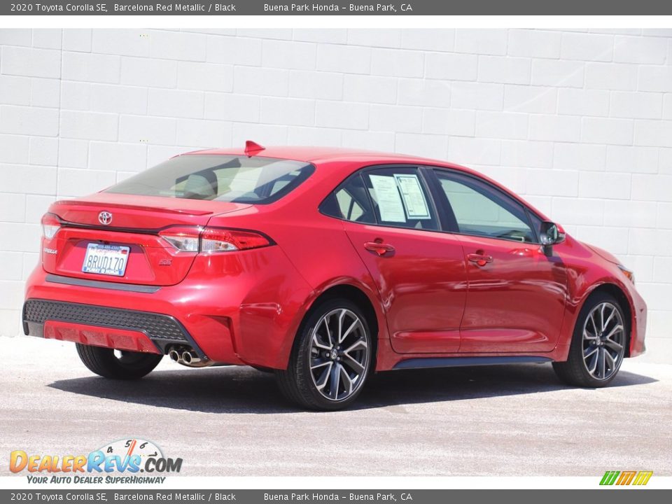 2020 Toyota Corolla SE Barcelona Red Metallic / Black Photo #5