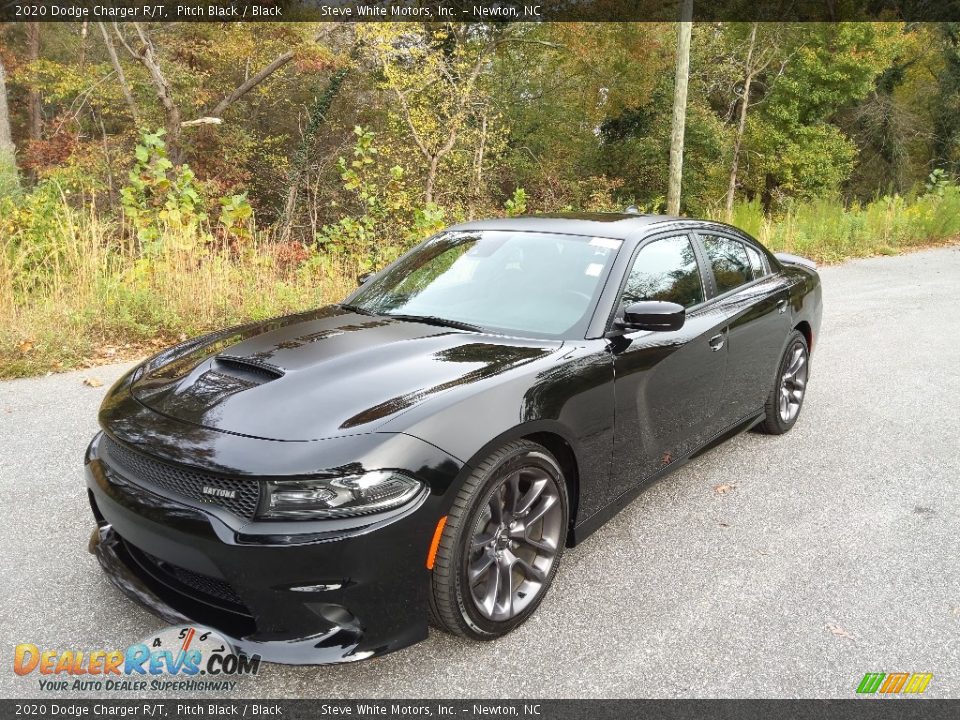 2020 Dodge Charger R/T Pitch Black / Black Photo #3