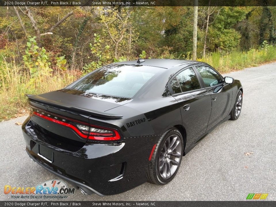 2020 Dodge Charger R/T Pitch Black / Black Photo #7