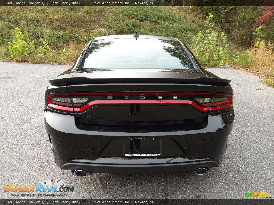 2020 Dodge Charger R/T Pitch Black / Black Photo #8