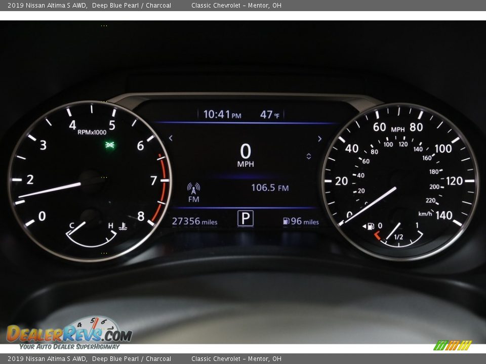 2019 Nissan Altima S AWD Gauges Photo #8