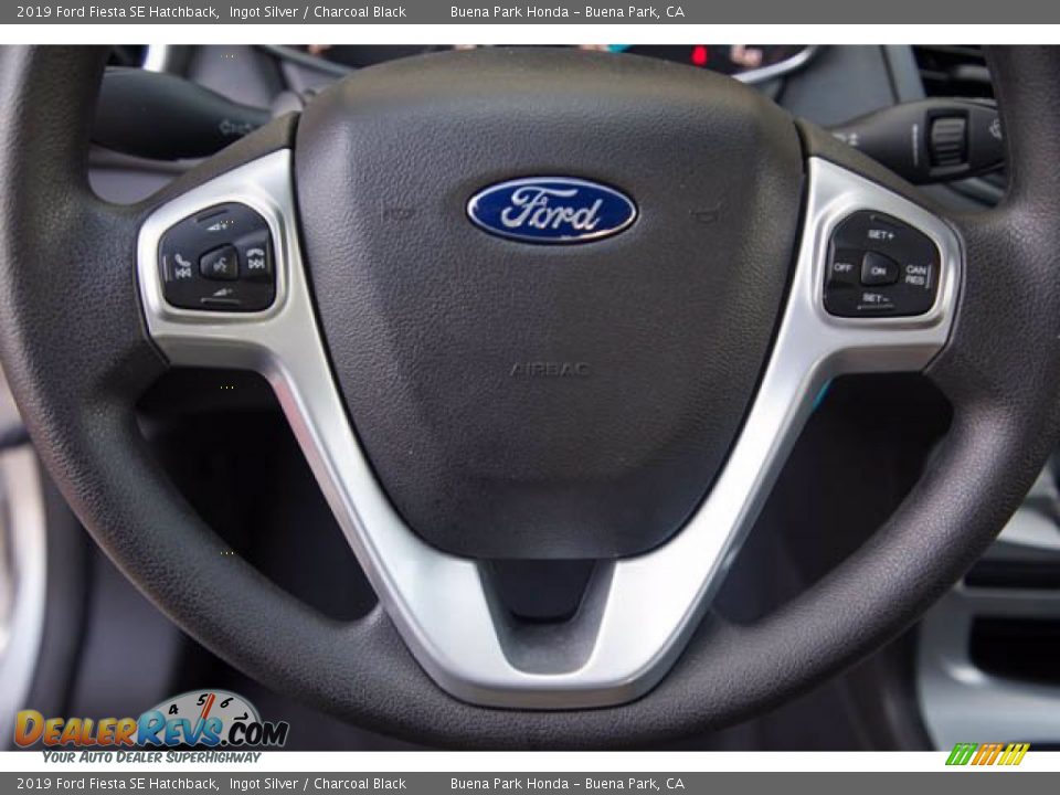 2019 Ford Fiesta SE Hatchback Ingot Silver / Charcoal Black Photo #13