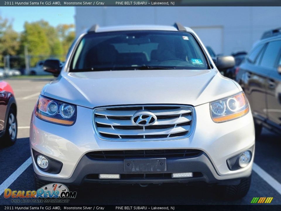 2011 Hyundai Santa Fe GLS AWD Moonstone Silver / Gray Photo #2