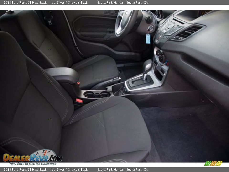 2019 Ford Fiesta SE Hatchback Ingot Silver / Charcoal Black Photo #22