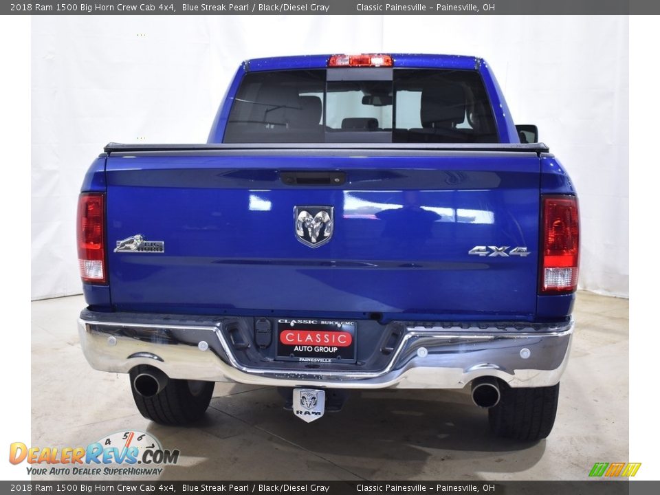 2018 Ram 1500 Big Horn Crew Cab 4x4 Blue Streak Pearl / Black/Diesel Gray Photo #3