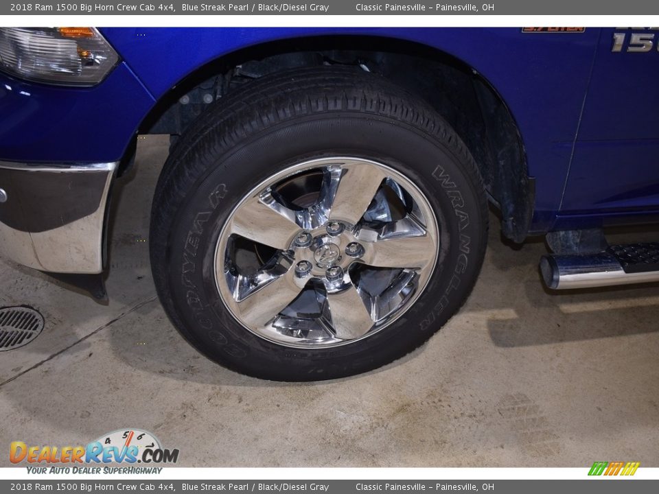 2018 Ram 1500 Big Horn Crew Cab 4x4 Blue Streak Pearl / Black/Diesel Gray Photo #5
