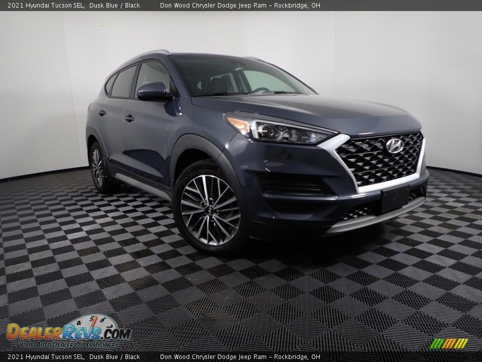 2021 Hyundai Tucson SEL Dusk Blue / Black Photo #4