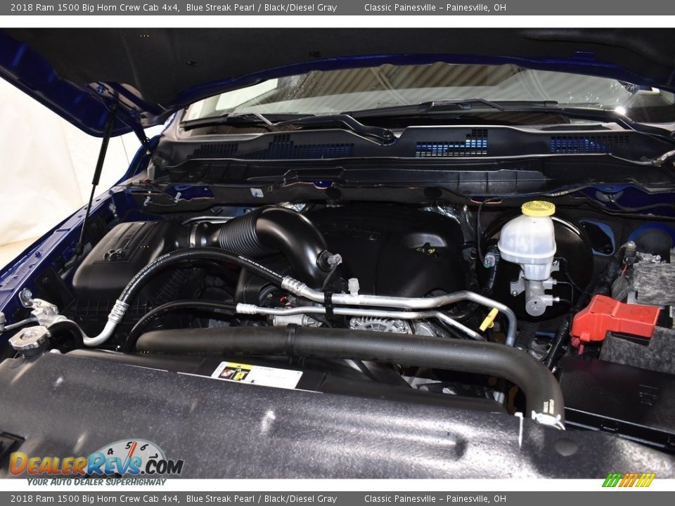 2018 Ram 1500 Big Horn Crew Cab 4x4 Blue Streak Pearl / Black/Diesel Gray Photo #6