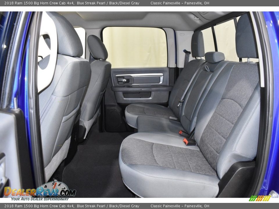2018 Ram 1500 Big Horn Crew Cab 4x4 Blue Streak Pearl / Black/Diesel Gray Photo #8