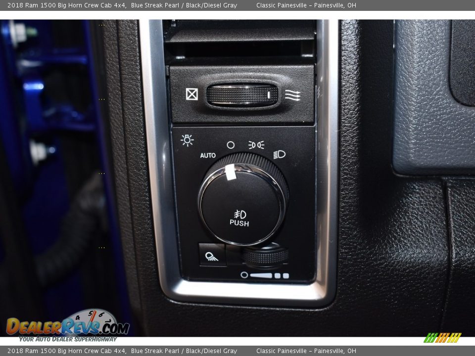 2018 Ram 1500 Big Horn Crew Cab 4x4 Blue Streak Pearl / Black/Diesel Gray Photo #11