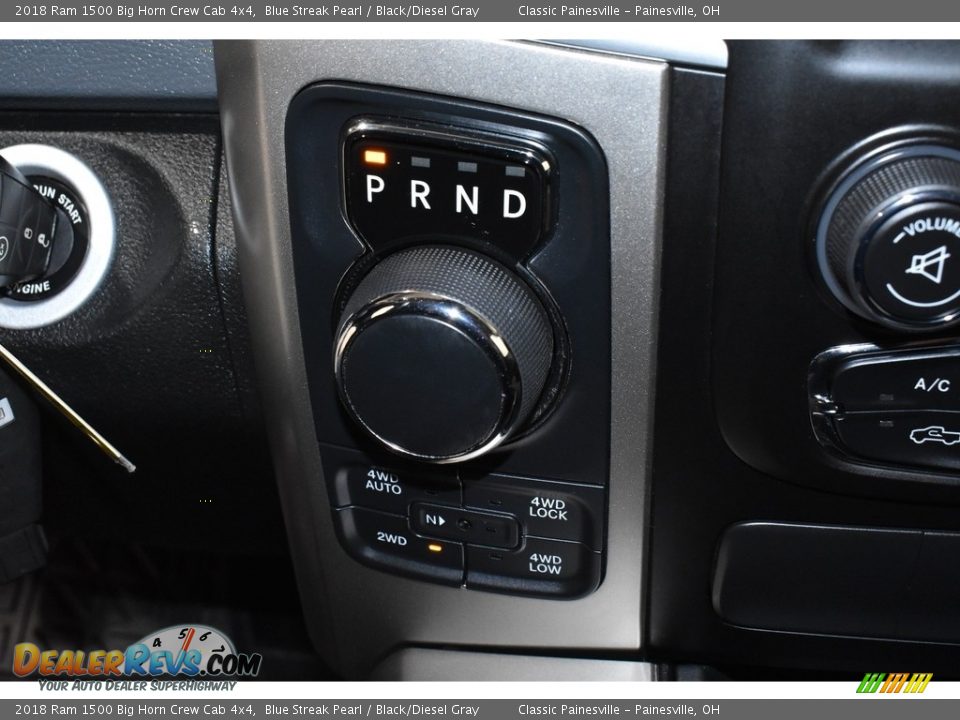 2018 Ram 1500 Big Horn Crew Cab 4x4 Blue Streak Pearl / Black/Diesel Gray Photo #15