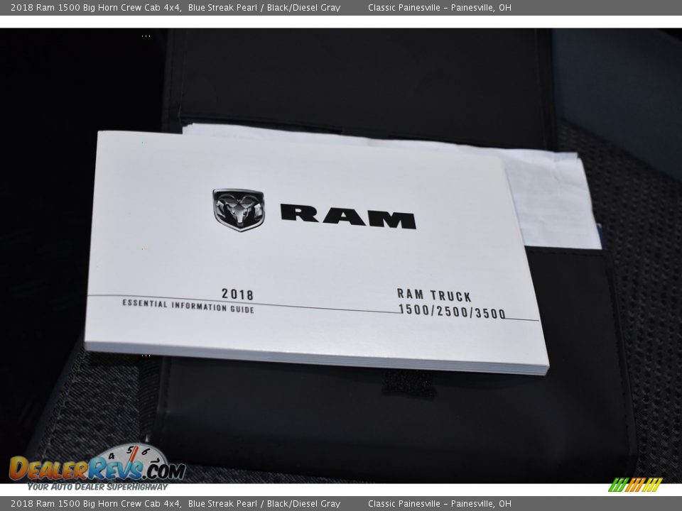 2018 Ram 1500 Big Horn Crew Cab 4x4 Blue Streak Pearl / Black/Diesel Gray Photo #17