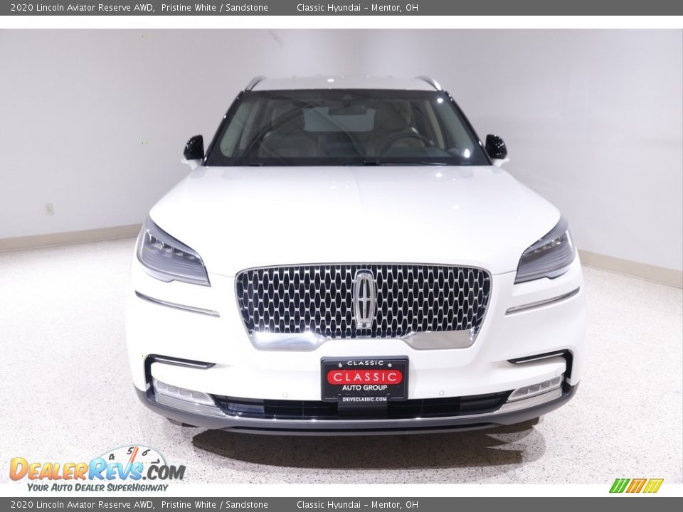 2020 Lincoln Aviator Reserve AWD Pristine White / Sandstone Photo #2