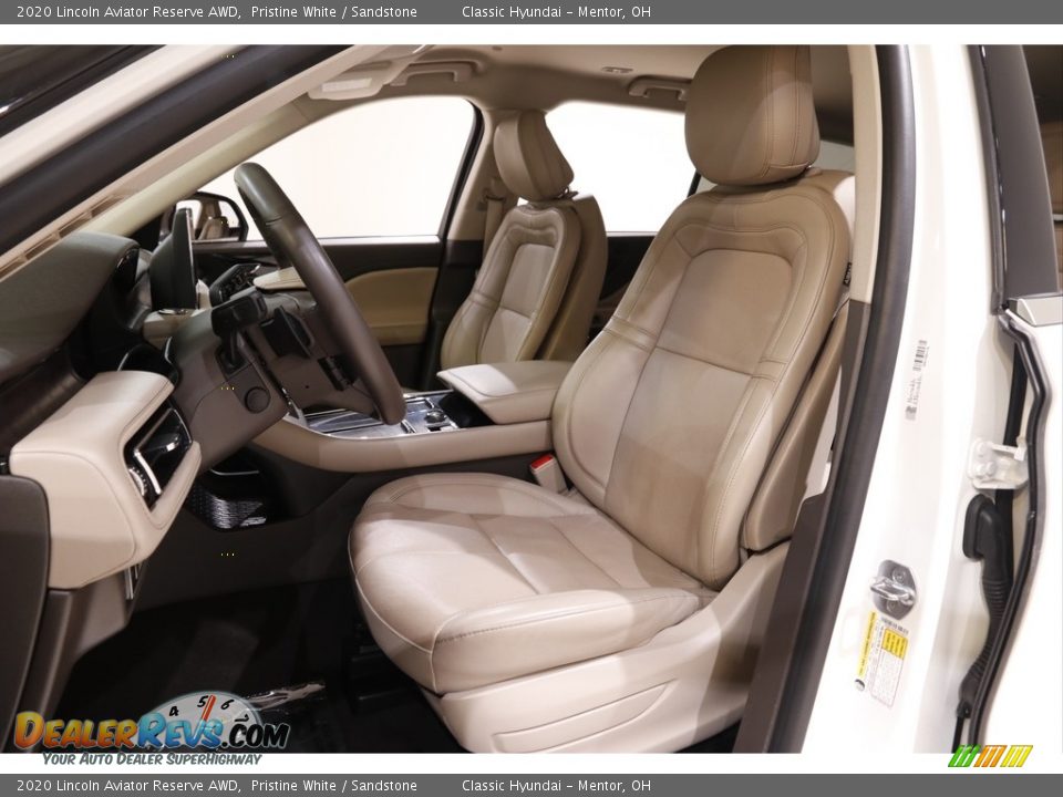 2020 Lincoln Aviator Reserve AWD Pristine White / Sandstone Photo #5