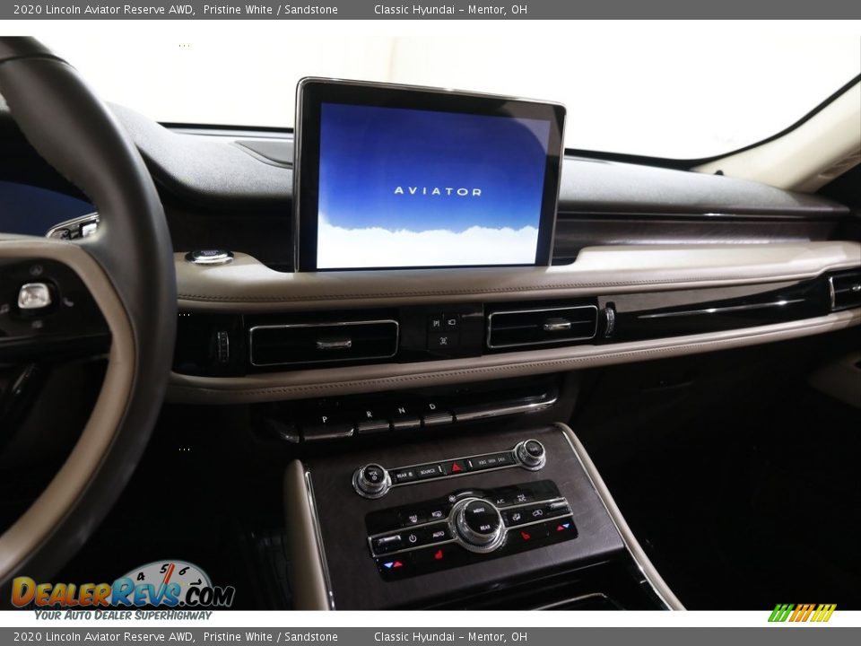 2020 Lincoln Aviator Reserve AWD Pristine White / Sandstone Photo #9
