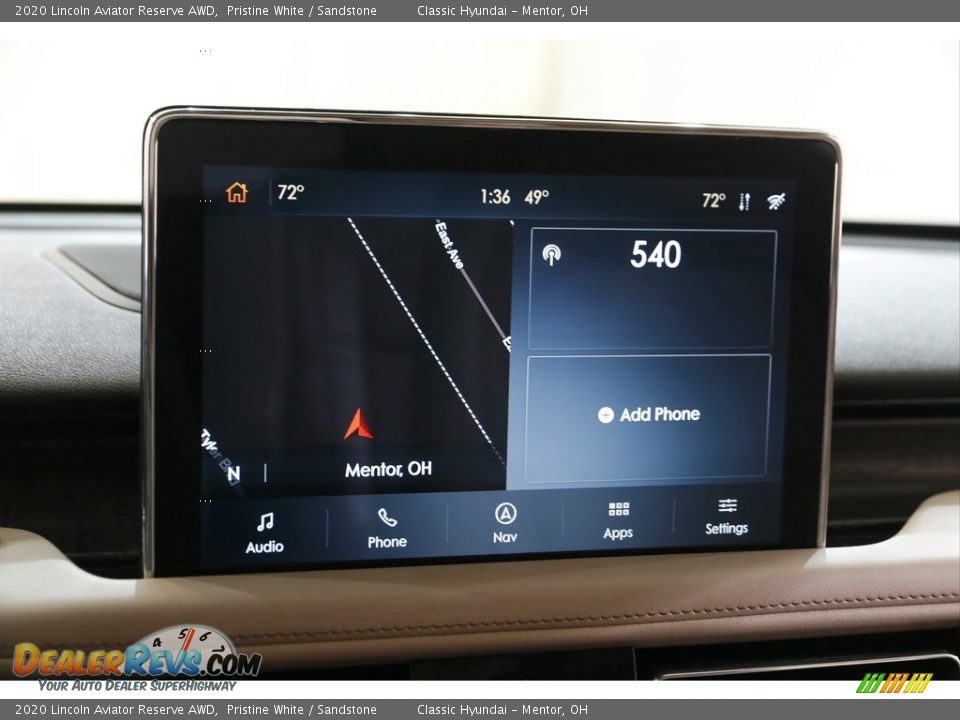 2020 Lincoln Aviator Reserve AWD Pristine White / Sandstone Photo #10