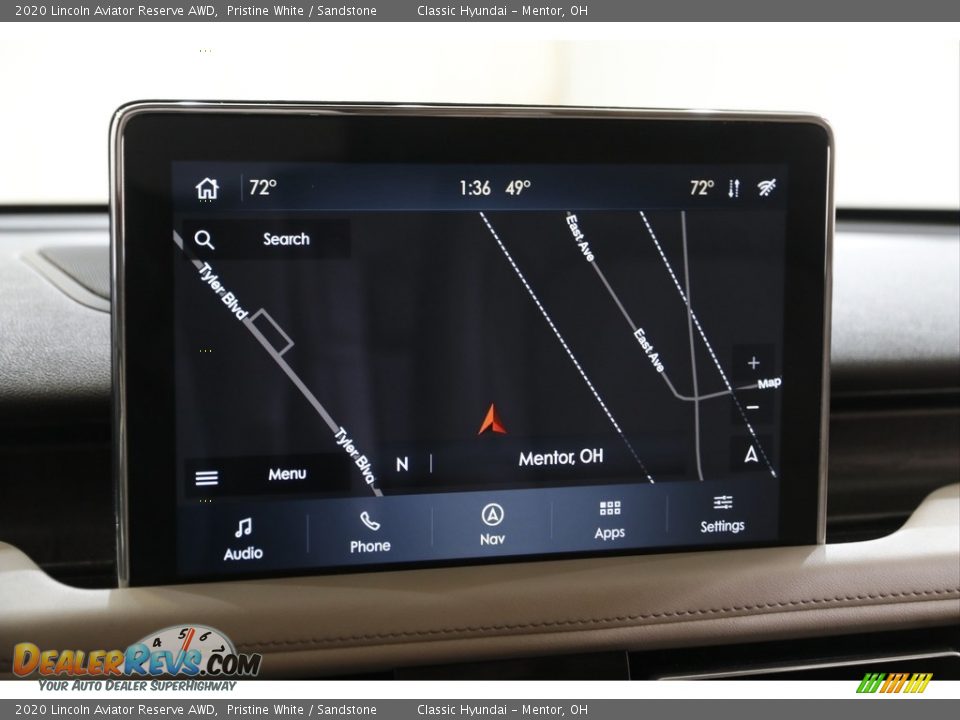 2020 Lincoln Aviator Reserve AWD Pristine White / Sandstone Photo #11