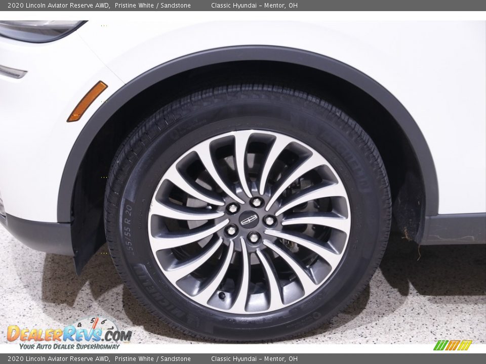 2020 Lincoln Aviator Reserve AWD Pristine White / Sandstone Photo #22