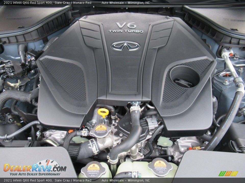 2021 Infiniti Q60 Red Sport 400 3.0 Liter Turbocharged DOHC 24-Valve VVT V6 Engine Photo #6