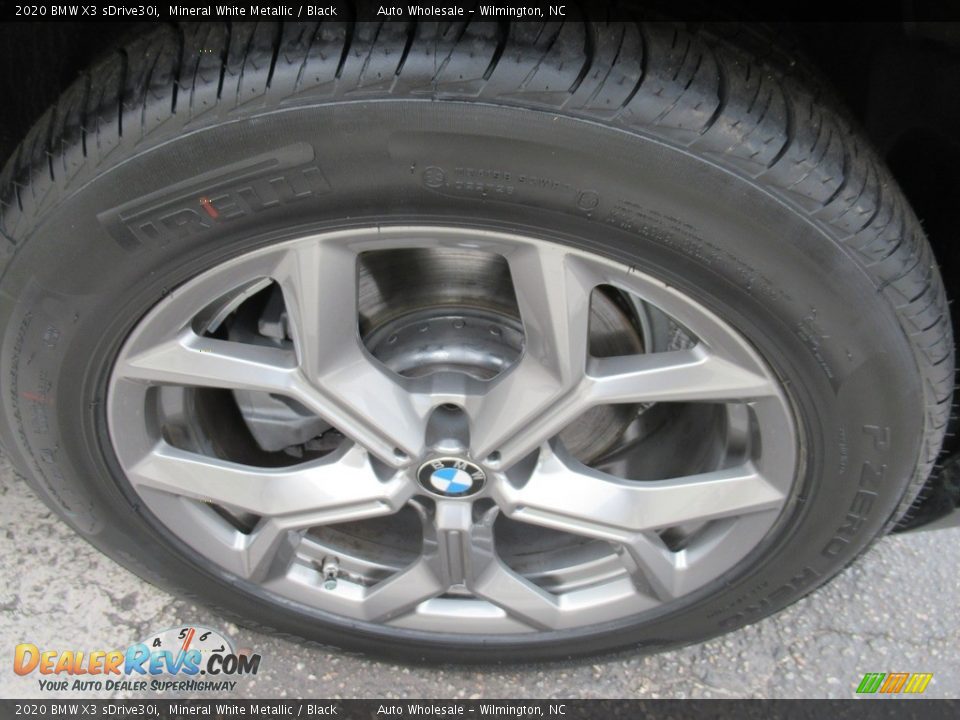 2020 BMW X3 sDrive30i Mineral White Metallic / Black Photo #7
