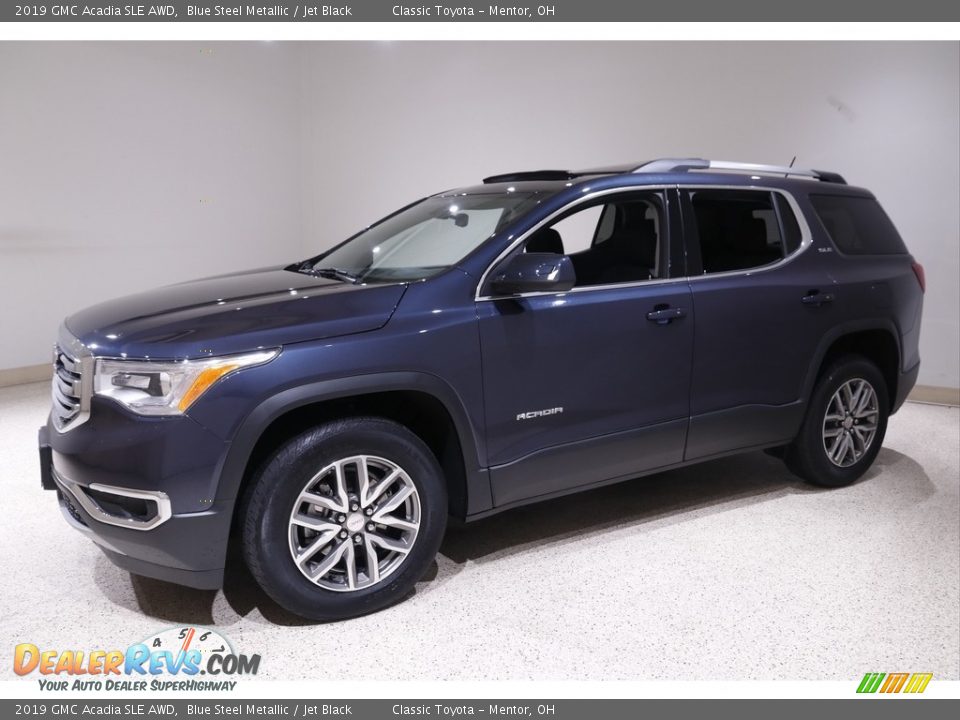2019 GMC Acadia SLE AWD Blue Steel Metallic / Jet Black Photo #3