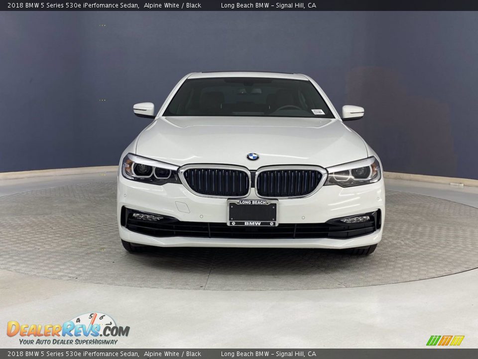 2018 BMW 5 Series 530e iPerfomance Sedan Alpine White / Black Photo #2