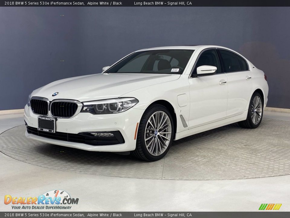 2018 BMW 5 Series 530e iPerfomance Sedan Alpine White / Black Photo #3