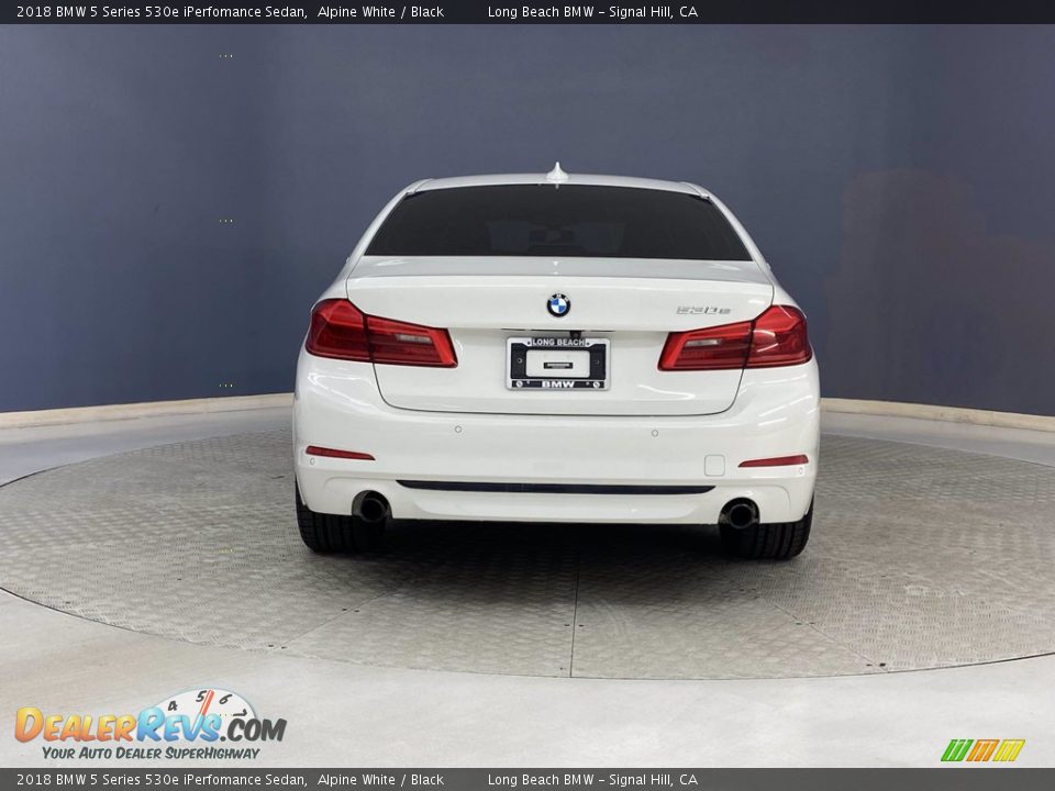 2018 BMW 5 Series 530e iPerfomance Sedan Alpine White / Black Photo #4