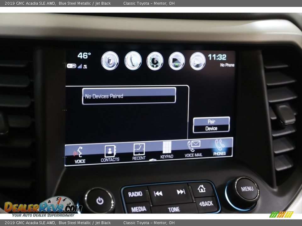 2019 GMC Acadia SLE AWD Blue Steel Metallic / Jet Black Photo #11