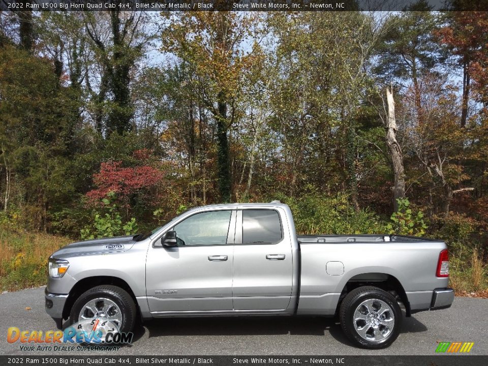 2022 Ram 1500 Big Horn Quad Cab 4x4 Billet Silver Metallic / Black Photo #1