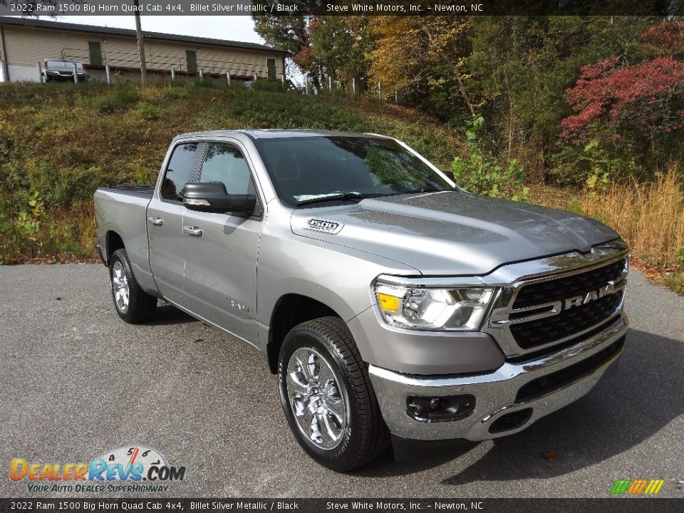 2022 Ram 1500 Big Horn Quad Cab 4x4 Billet Silver Metallic / Black Photo #4