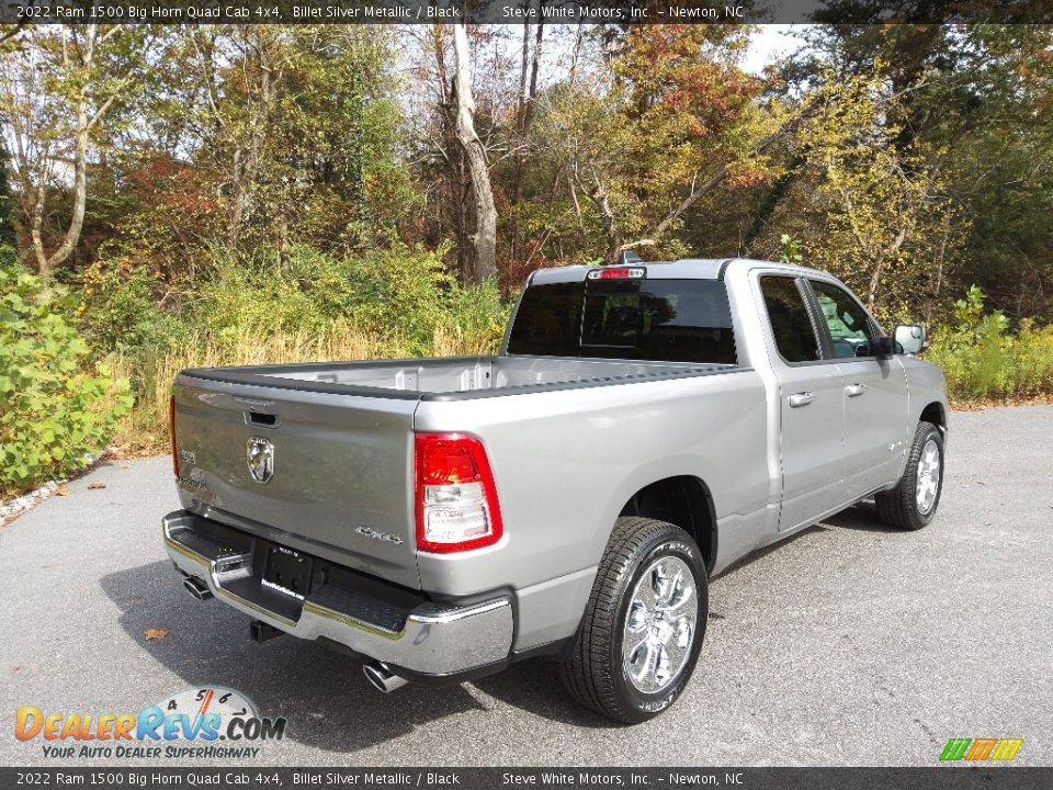 2022 Ram 1500 Big Horn Quad Cab 4x4 Billet Silver Metallic / Black Photo #6