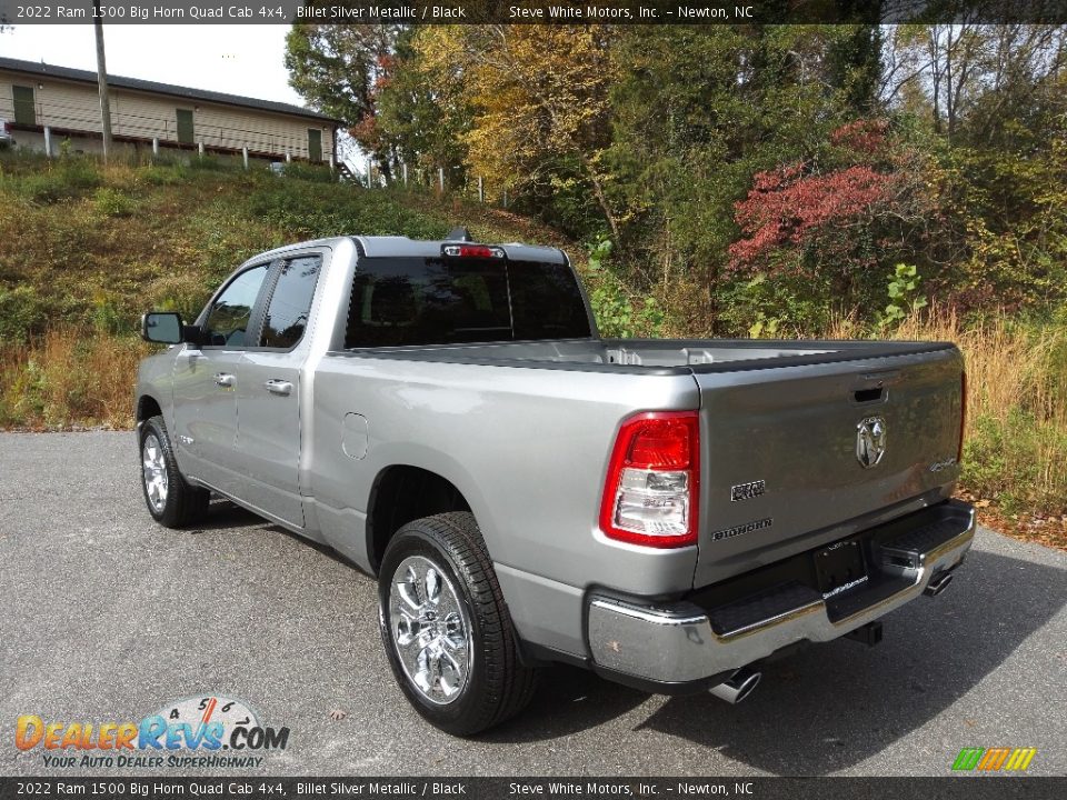 2022 Ram 1500 Big Horn Quad Cab 4x4 Billet Silver Metallic / Black Photo #9