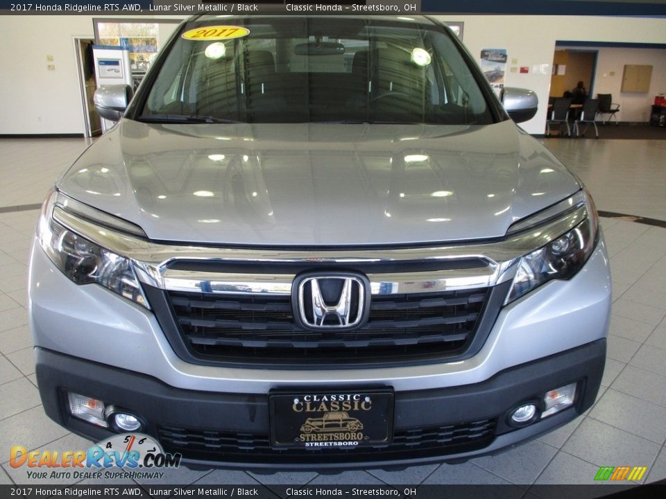 2017 Honda Ridgeline RTS AWD Lunar Silver Metallic / Black Photo #2