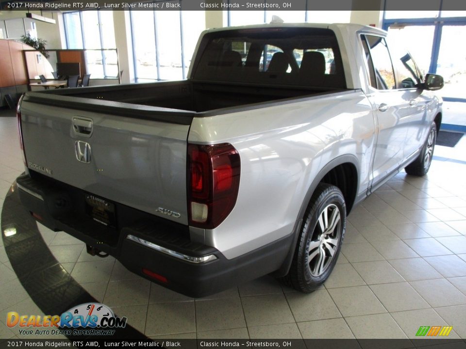 2017 Honda Ridgeline RTS AWD Lunar Silver Metallic / Black Photo #7