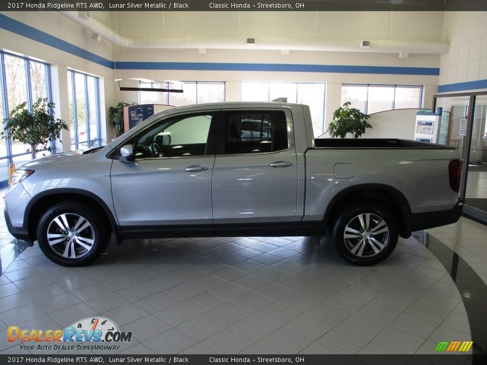 2017 Honda Ridgeline RTS AWD Lunar Silver Metallic / Black Photo #10