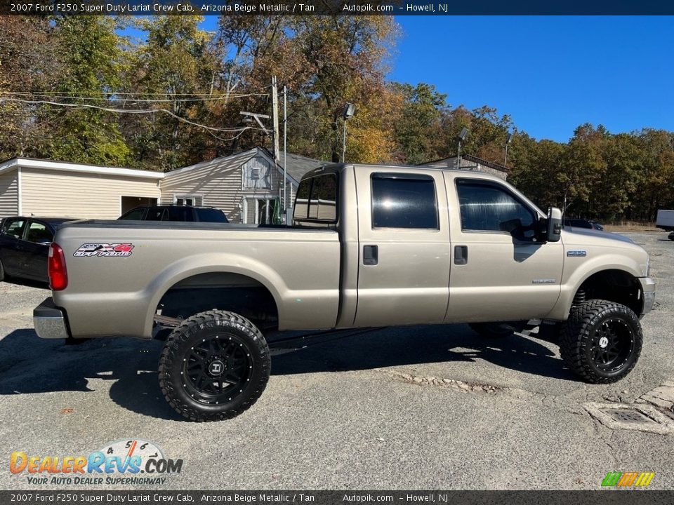 2007 Ford F250 Super Duty Lariat Crew Cab Arizona Beige Metallic / Tan Photo #4