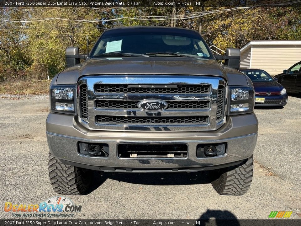 2007 Ford F250 Super Duty Lariat Crew Cab Arizona Beige Metallic / Tan Photo #13