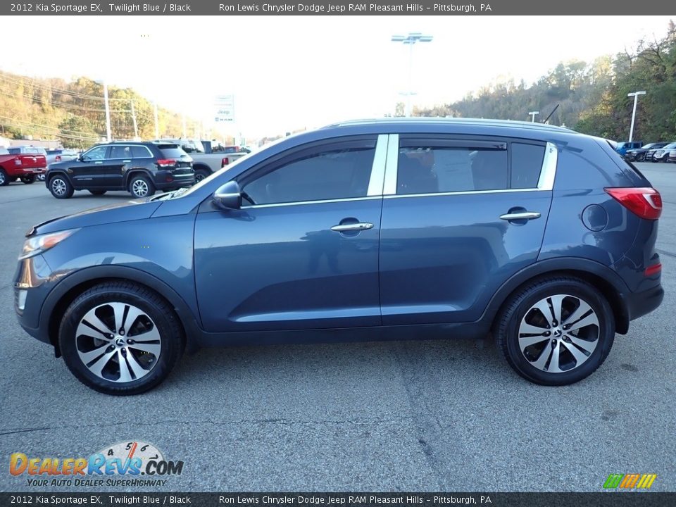 2012 Kia Sportage EX Twilight Blue / Black Photo #2