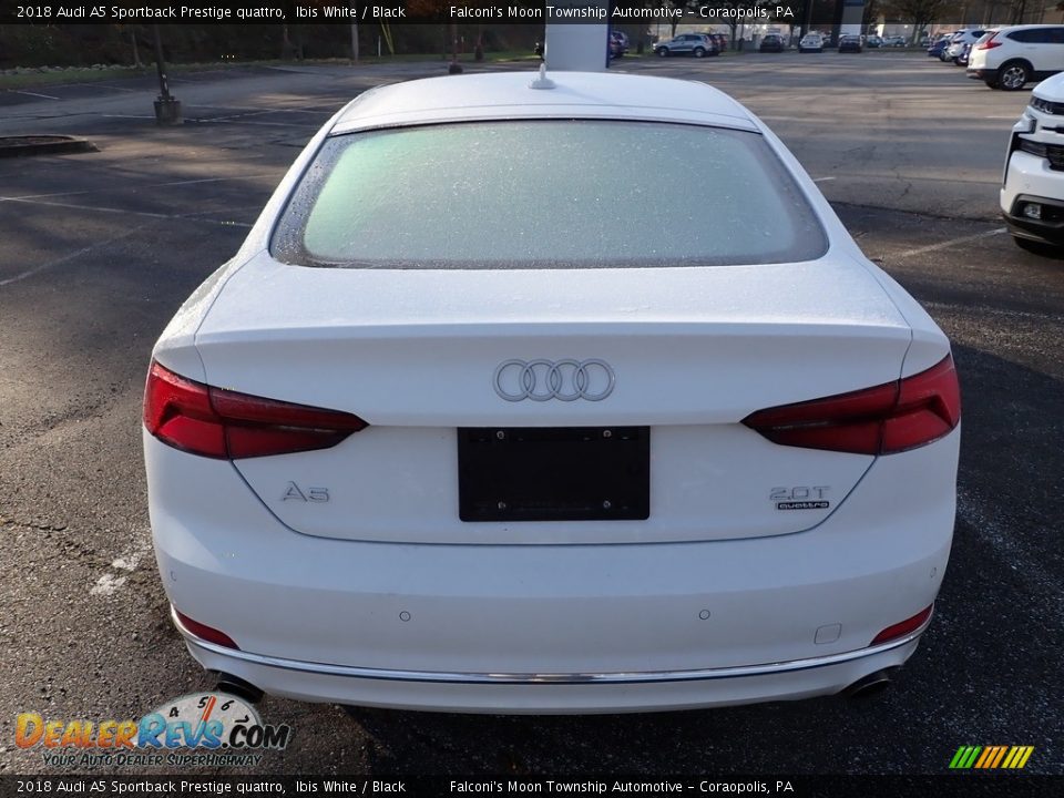 2018 Audi A5 Sportback Prestige quattro Ibis White / Black Photo #3