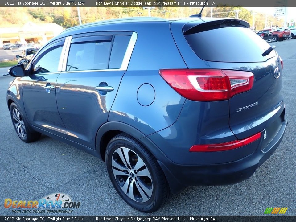 2012 Kia Sportage EX Twilight Blue / Black Photo #3